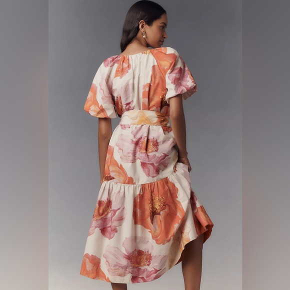 NWT By Anthropologie Short-Sleeve Midi Dress - Picture 3 of 7